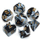 Creebuy Dnd Rpg Polyhedral Dice Set Black & White Dice For Dungeon And Dragons D&D Pathfinder Role Playing Game Dice With Dice B