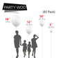 Partywoo White Balloons, 85 Pcs Matte White Balloons Different Sizes Pack Of 18 Inch 12 Inch 10 Inch 5 Inch White Balloons For Balloon Garland Or Balloon Arch As Birthday Party Decorations, White-Y13