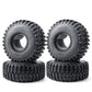 RCLIONS 4pcs 2.2inch 125mm RC Crawler Wheel Tyre Tires with Foam Insert for 1/10 RC Car Axial SCX10 Wraith RR10 TRX4