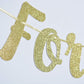 Forty Af Glitter Gold Banner, Happy 40Th Birthday/Anniversary Decor (Gold)