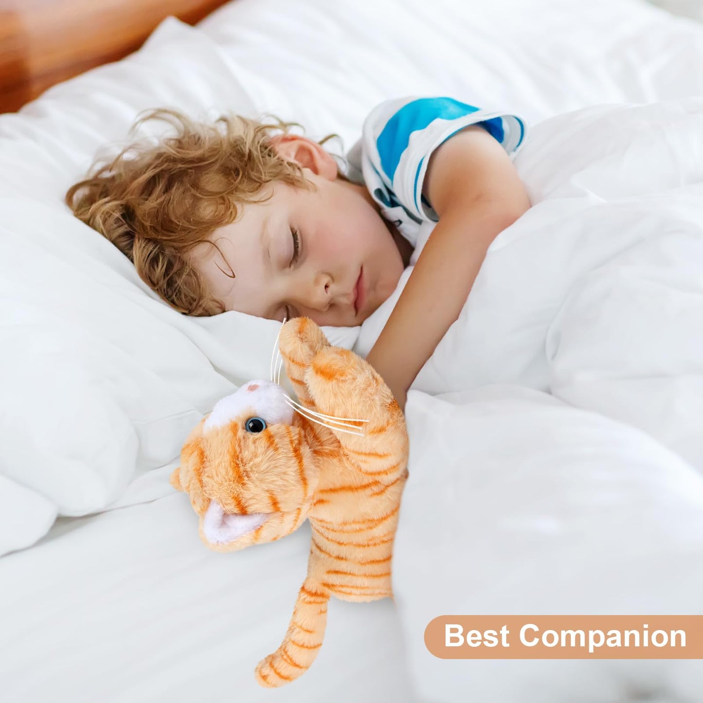 Suzzipals Heatable & Coolable Orange Cats Stuffed Animals, Microwave Heating Pad Animal For Cramps & Pain, Orange Cat Plushies F