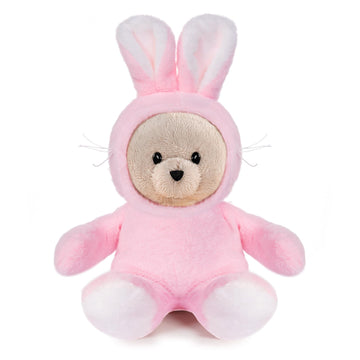My Oli Plush Bear Toy With Cute Bunny Hoodie Soft & Cozy Stuffed Animal 11'' Plush Toys Gift For Kids Boys Girls