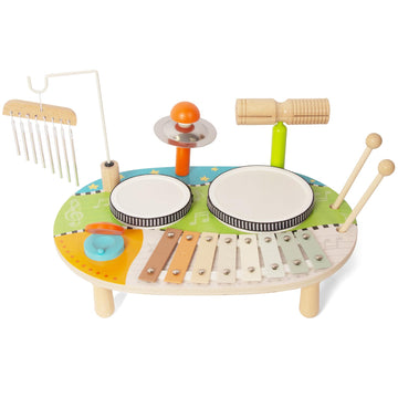 Kids Drum Set, Wooden Musical Instruments for Toddlers Baby Preschool Educational Musical Toys, Montessori Toys for Kids Ages 3-
