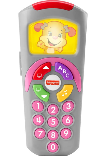 Fisher-Price Baby Learning Toy Laugh & Learn Sis’ Remote Pretend TV Control with Music & Lights for Infants Ages 6+ Months? -Like New