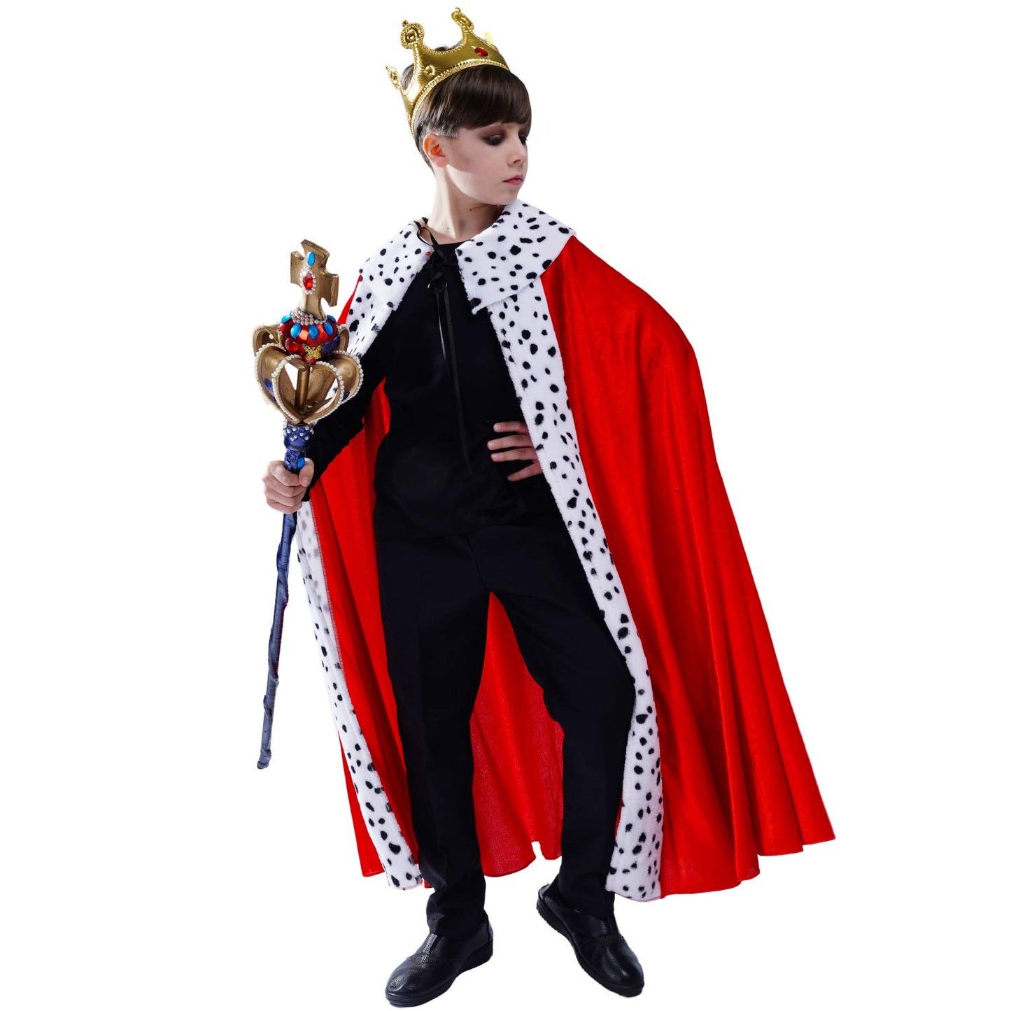 Dsplay Kids Regal King Cape Costume (4-6Y)