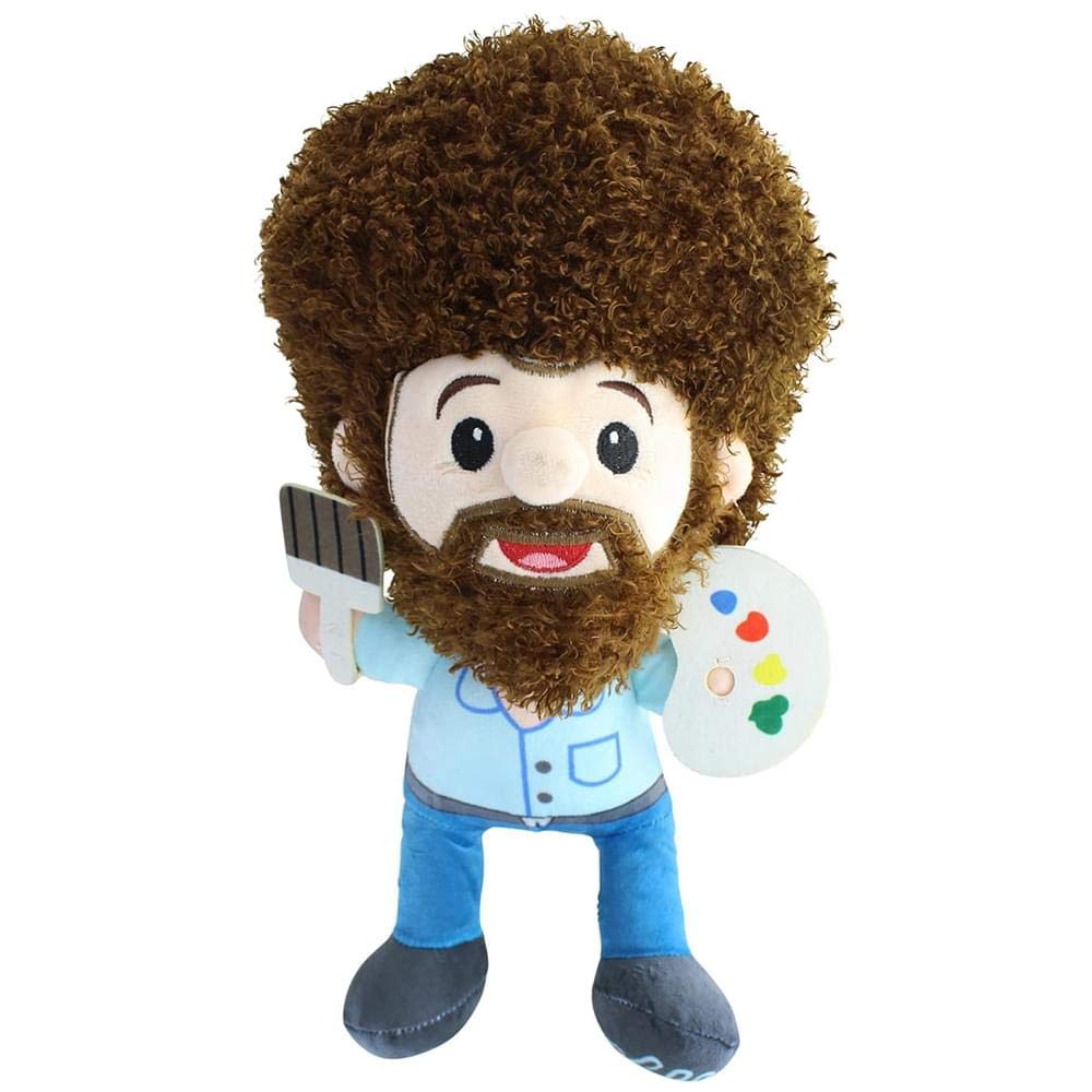 Fiesta Toys Bob Ross Plush Toy, 10 Inch, Brown, Model C20043, Polyester Material