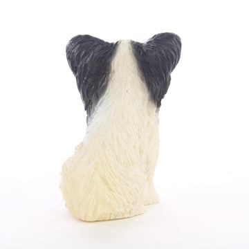 Conversation Concepts Papillon Miniature Dog Figurine - Black & White