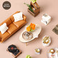 LannsoDIY Dollhouse Miniature Wooden Furniture Kit  Doll House Kit with Dust Proof Cover and Music Box  Mini Handmade Wooden Dollhouse Toys for mature-themed Gift (LV01)