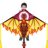 Dragon Kite For Kids Adults, Easy To Fly Best Delta Beach Kite, 300Ft Kite String(Fiery)