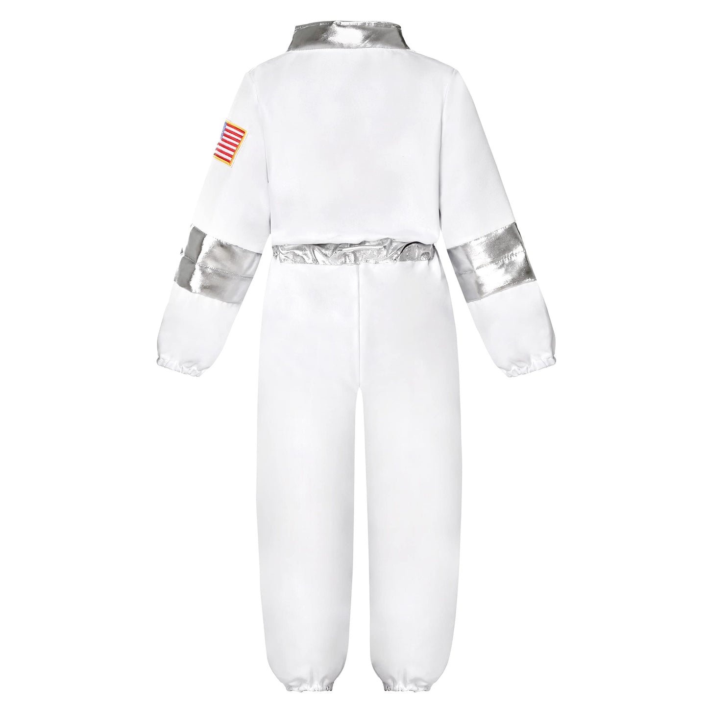 Nuehoryu Nasa Pilot Costume For Kids Astronaut Nasa Costume For Boys Girls Space Jumpsuit For Halloween Dress Up (3-4 Years)