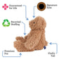 Vermont Teddy Bear Classic Teddy Bear – 13 Inch Almond Brown Bears Stuffed Animals, Super Soft Teddy Bear, Collectible Easter Gift For All Ages