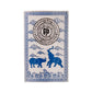 DMtse Feng Shui Blue Rhino Elephant Talisman Card - Metal Anti Burglary Protection