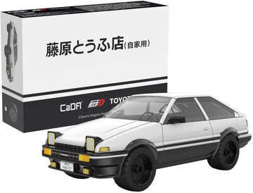 Dobromob Initial-D Ae86 Trueno Japan Car Building Blocks Kit - Bricks Toys For 8+ Age Kids & Adults - Car Model 1:35 Simulated B