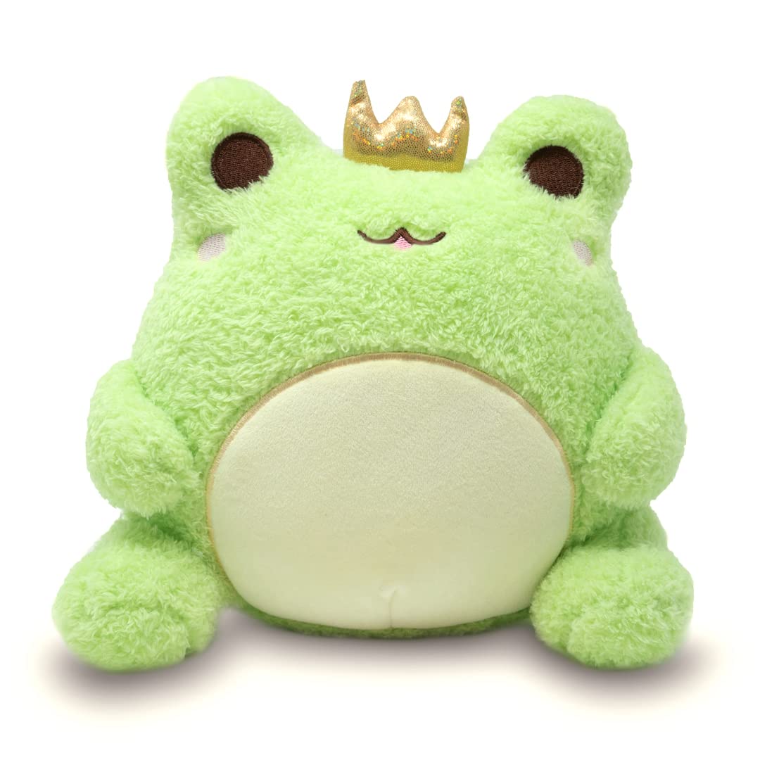 Cuddle Barn PlushGoals - Wawa The Prince Super Soft Cute Kawaii Froggie Collectible Stuffed Animal Plush Toy, 9 inches