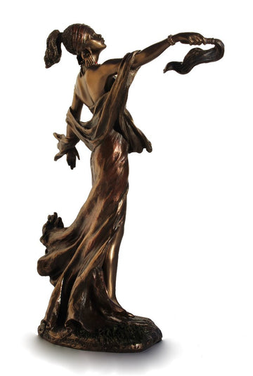 Oya - Goddess Of Wind, Storm And Transformation Figurine, Bronze Color