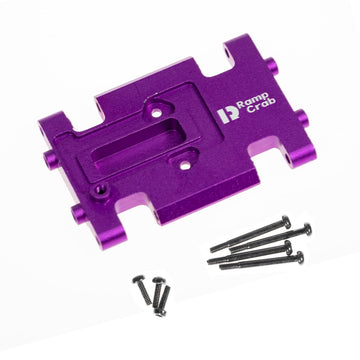 Rampcrab Skid Plate Transmission Mount For Ax24, Aluminum Alloy Mount For Ax24 Xc-1, Upgrades Parts For 1/24 Rc Crawler Car, Pur