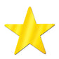Foil Star Cutout (gold) Party Accessory (1 count)