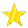Foil Star Cutout (gold) Party Accessory (1 count)