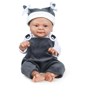 Ivita 16'' Boy Full Body Silicone Baby Doll Lifelike Reborn Doll Surprice Children Anti-Stress Stress Relief Toys - Boy
