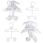 Dress Along Dolly White Full-Outfit Hanger 24Pk For American 18' Doll Clothes- Hold Your Tops & Bottoms Together Including Dresses, Pants, Shirts, Skirts, & Accessories- Perfect Girl Gift Set