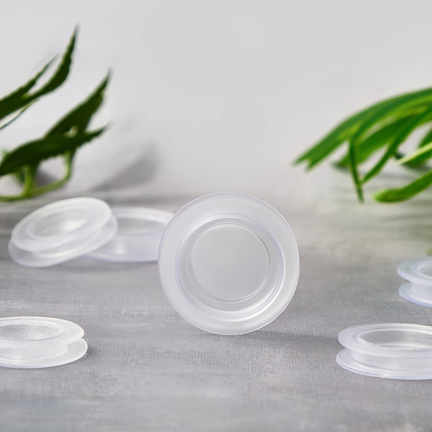 Boao 20 Pieces Piggy Bank Stopper Replacement Piggy Bank Plugs Bulk Rubber Saving Box Stopper(7 Sizes,Clear)