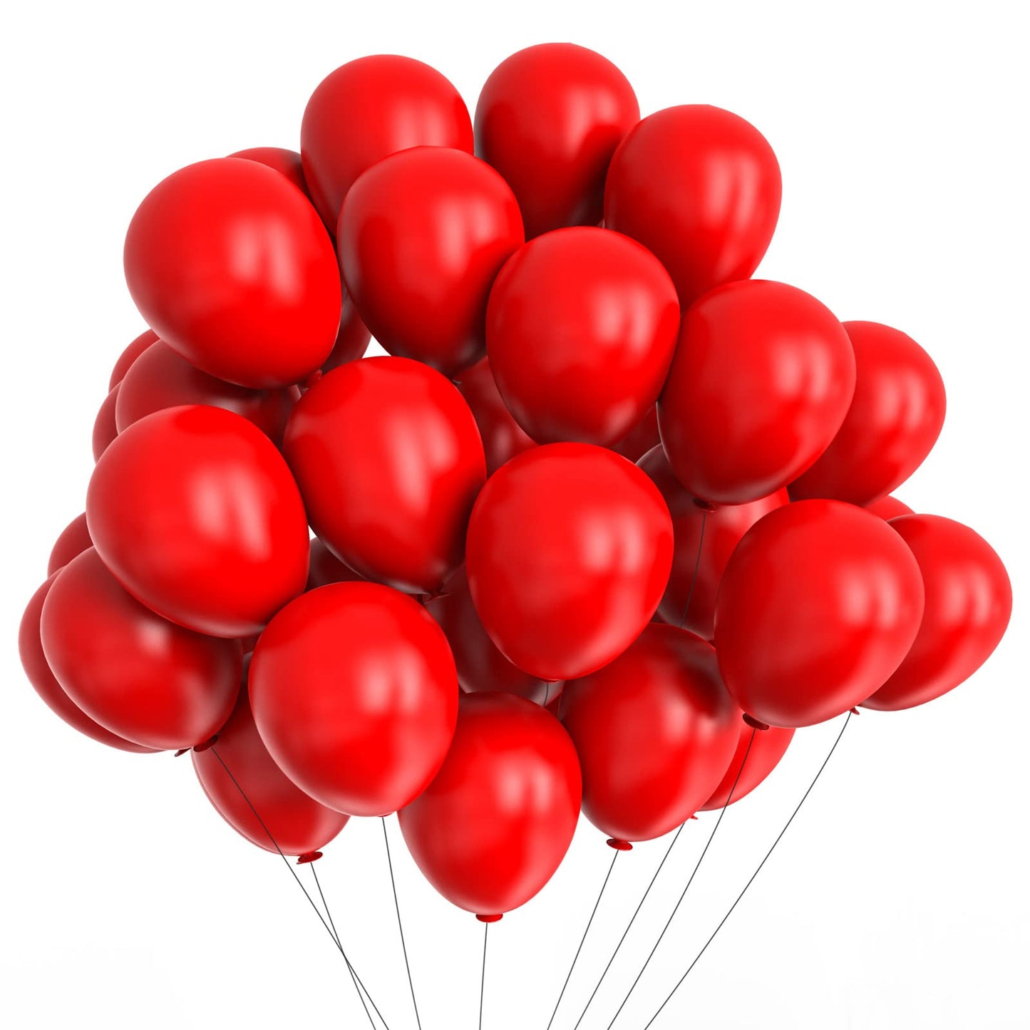 Kalor 5 Inch Red Balloons,100 Pcs Matte Latex Balloons, Helium Balloons For Garland Arch,Happy Birthday Party, Baby Shower Decorations, Wedding Decorations