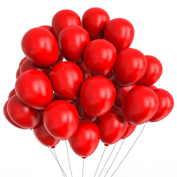 Kalor 5 Inch Red Balloons,100 Pcs Matte Latex Balloons, Helium Balloons For Garland Arch,Happy Birthday Party, Baby Shower Decorations, Wedding Decorations