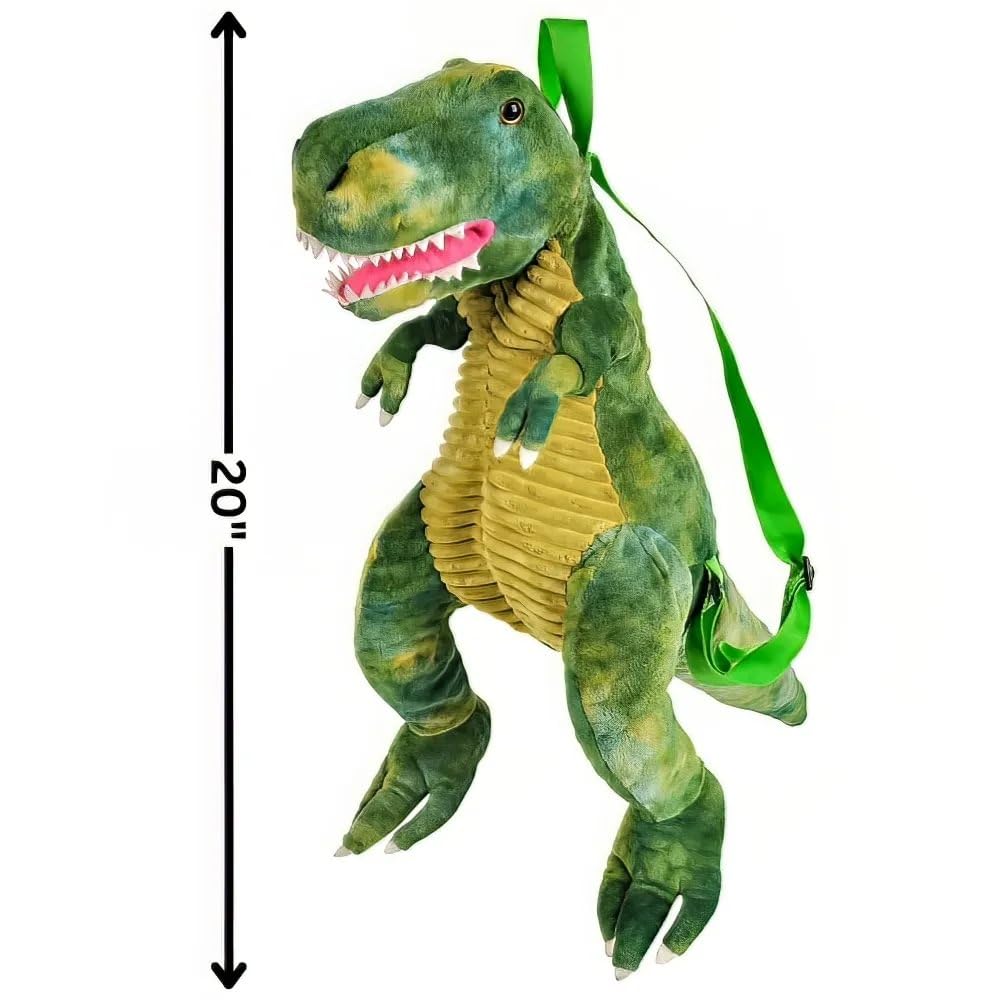 Rhode Island Novelty 20 Dino Backpack T-Rex , Green