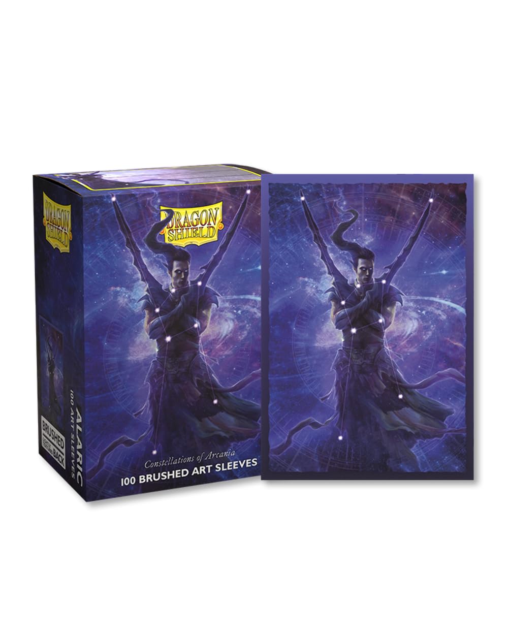 Dragon Shield Sleeves - Dragon Shield Limited Edition Brushed Art: Constellations: Alaric 100 Ct - Mtg Card Sleeves Are Smooth &