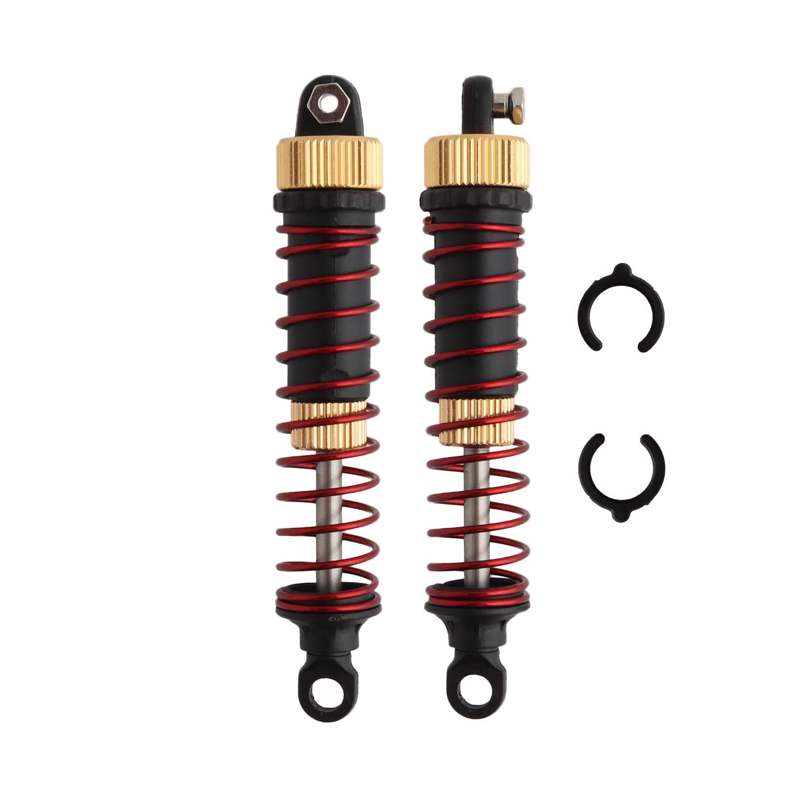 GDOOL 4 PCS Aluminum Alloy Shock Absorber Assembled Metal Oil Filled Shocks 9125 Upgrade Parts 25-ZJ03 LG-ZJ03 920-ZJ03 for 1:10