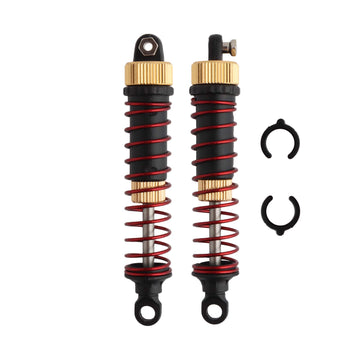 GDOOL 4 PCS Aluminum Alloy Shock Absorber Assembled Metal Oil Filled Shocks 9125 Upgrade Parts 25-ZJ03 LG-ZJ03 920-ZJ03 for 1:10