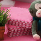 20Pcs Plush Puzzle Foam Floor Mat, 11.8X11.8In Soft Anti-Slip Puzzle Area Rug Playmat For Room,Rose Pink