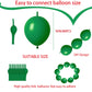Adido Eva Link Balloons Dark Green 10 Inch Latex Quick Linkale Balloon 80 Pcs For Birthday, Halloween, Christmas, Party Festival