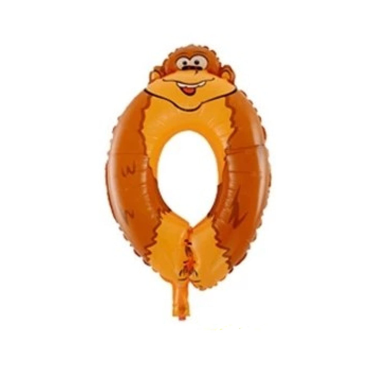 Shopping Time Jungle Animal 0 Number Foil Balloon  16 Inch
