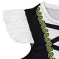 Mizzuco Girls Pirate Costume Toddler Cosplay Dance Dress Kids Dress Halloween Role Play Outfits (Black, 100Cm/2-3T)