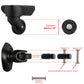 Ownmy 60Mm X 17Mm Luggage Suitcase Replacement Wheels, Rubber Swivel Caster Wheels Bearings Repair Kits, A Set Of 2