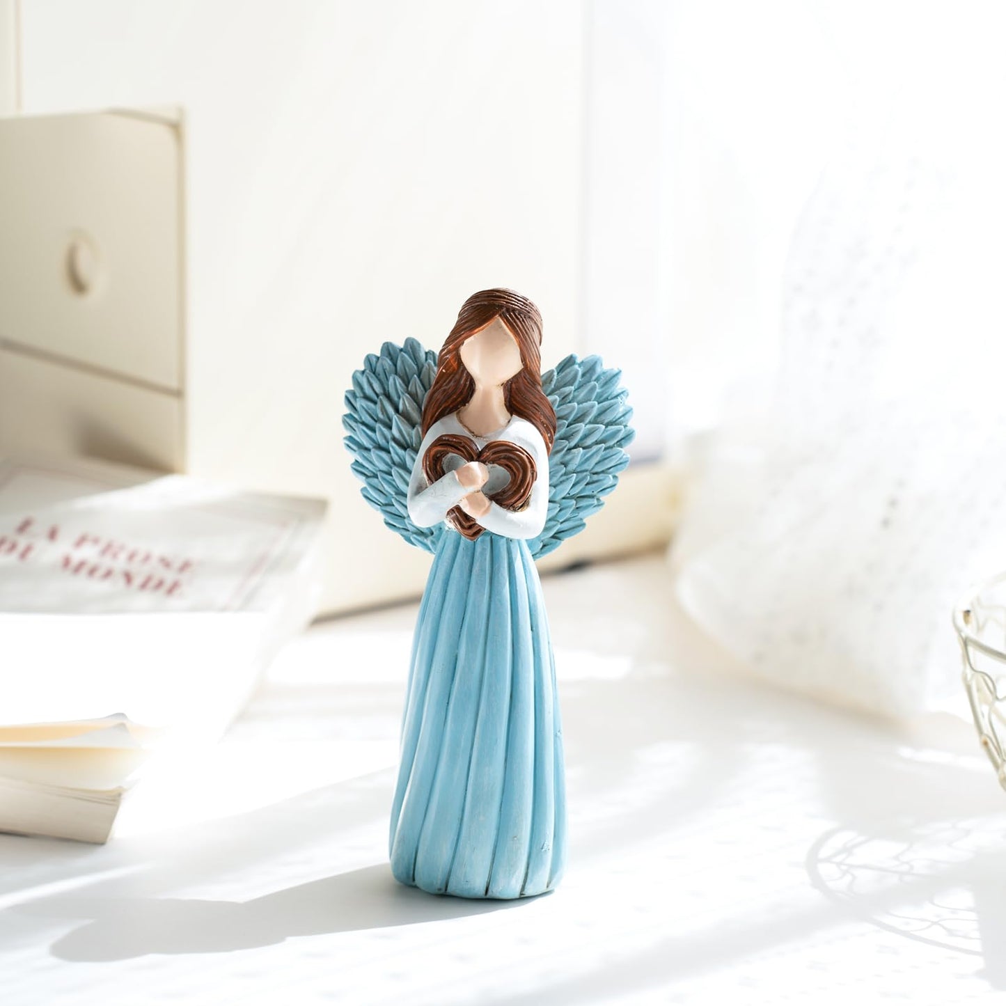 DEWLULU Remembrance Angel Figurines,Sympathy Gifts for Loss of Loved one,Grief Gifts for Women,Memorial Gifts to Hold Each one S