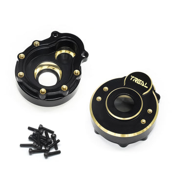 Treal Brass Outer Portal Covers 42G/Pc Heavy Weight Compatible With Trx-4/Trx-6 Black