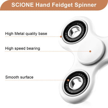 Scione Fidget Spinner Toy 1 Pack, Cool Fidget Spinners For Kids Adults, Sensory Fidgets Toys Anxiety Relief For Adhd Autism Christmas Toys Birthday Gifts Classroom Prizes For Boys Girls