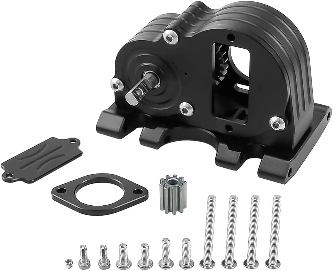 Transmission Gearbox Fits for 1/10 RC Crawler Car Axial SCX10 SCX10 II 90046 90047 86100 with Chassis