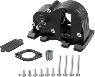 Transmission Gearbox Fits for 1/10 RC Crawler Car Axial SCX10 SCX10 II 90046 90047 86100 with Chassis