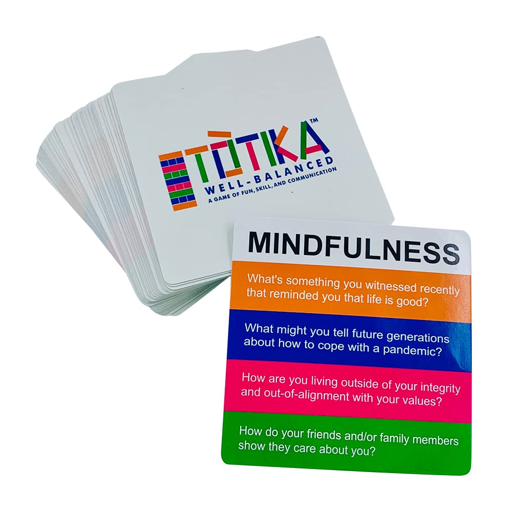 YEHUA! Totika Mindfulness Card Deck - Multicolor Paper Cards for Mindfulness and Meditation
