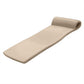 TRC Recreation Sunsation 1.75  Thick Vinyl Coated Foam Swimming Pool Float Mat mature-themed Lounger with Built-in Roll Pillow  Bronze
