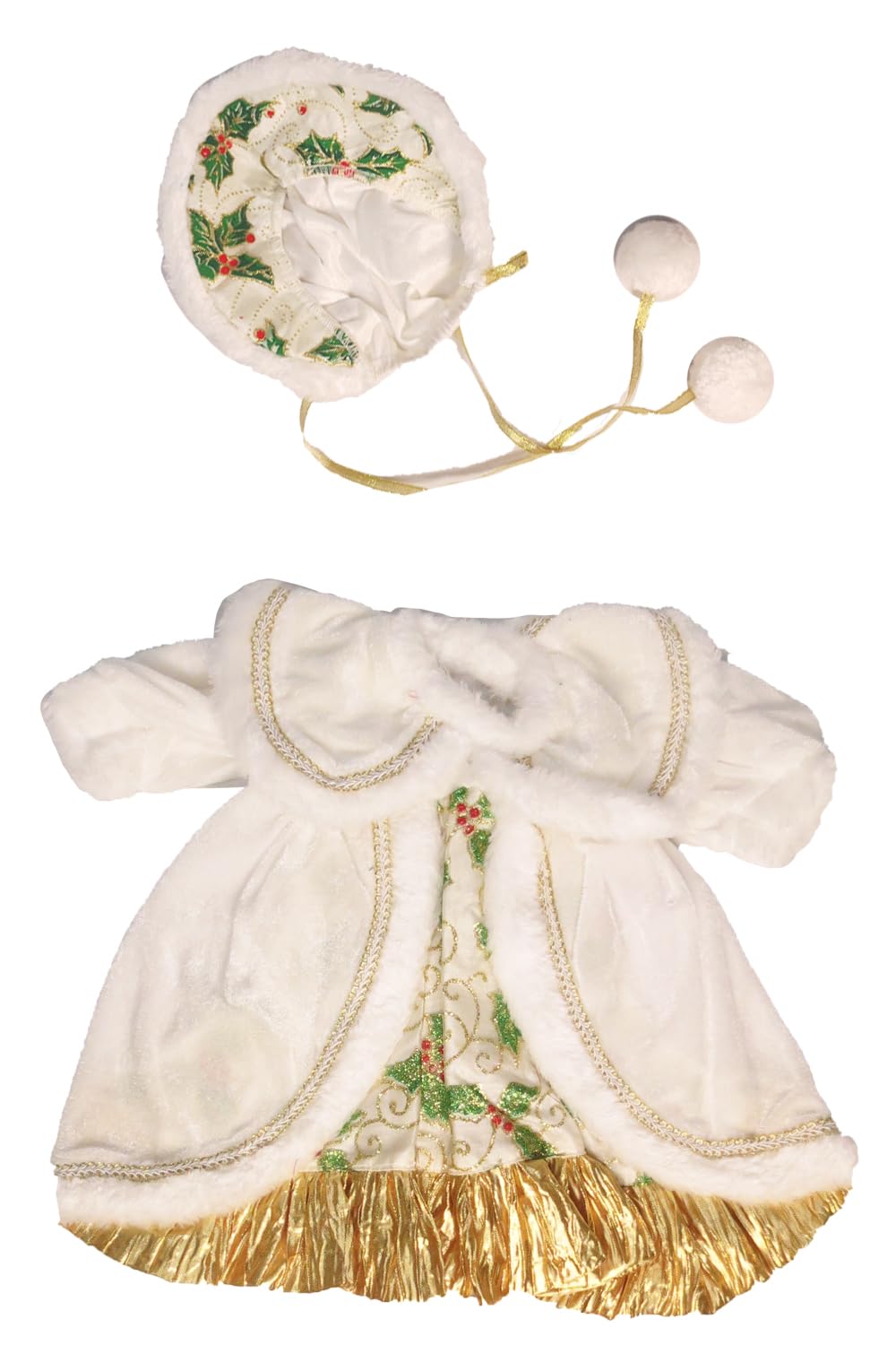 American Fashion World Christmas Caroler Dress for 18-Inch Dolls | enhanced Quality & Trendy Design | Dolls Clothes | Outfit Fashions for Dolls for Popular Brands