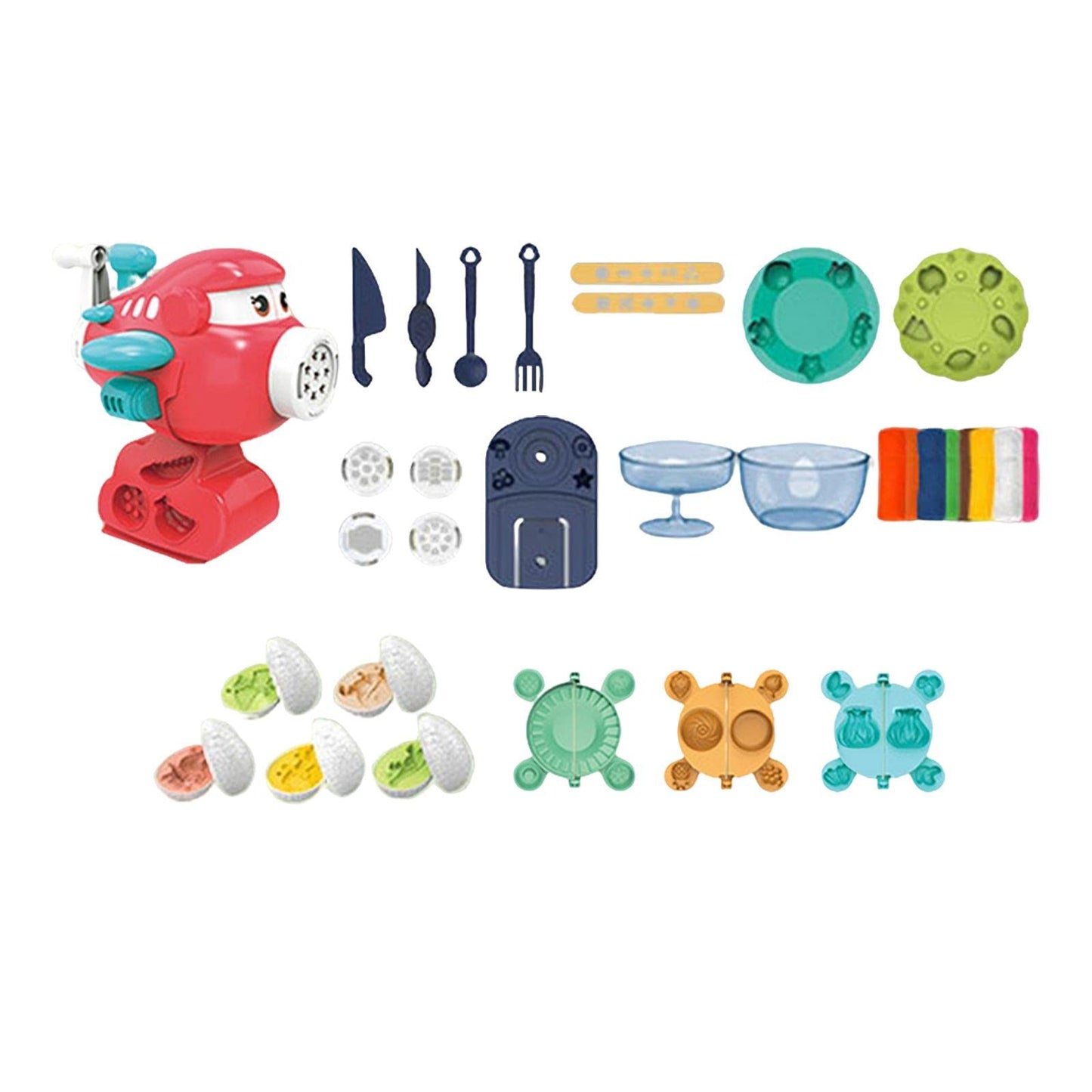 Bnf Playdoughs Tool Set Playdoughs Shape Tool For Game Imagination Preschool 37Pcsbaby | Toys For Baby | Developmental Baby Toys