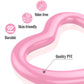 Moko Inflatable Pool Floats For Adults, Clearance Bachelorette Party Decorations Heart Shaped Swim Ring Summer Swimming Tube Water Fun Beach Wedding Pool Toys Swimming Circle, Rose Gold