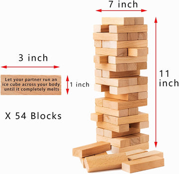 2024 Fun Valentine'S Day Gift - 54 Fun Stacking Blocks For Couples, Romantic Couples' Game: Talking, Flirting, Challenge For Dat