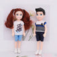 Lembani 10 Sets 5 Inch Mini Dolls With Clothes, 5 Pieces Boy Dolls And 5 Pieces Girl Dolls, Mini Princess Dolls Toy For Dollhouse Kids Gifts