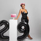 9 Balloon, Black Number Balloon 40 Inch, Black Party Decorations, Giant Birthday Decorations For 9Th 19Th 29Th 90Th, Number 9 Ba