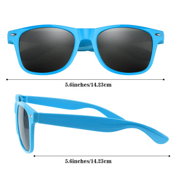 Tuparka 20 Pack Kids Sunglasses Bulk For Summer Pool Party Favors Birthday Parties Goody Bag Fillers, Blue